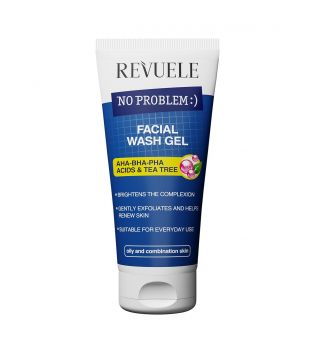 Revuele - *No Problem* - Facial cleansing gel with tea tree and AHA/BHA/PHA - Oily and combination skin
