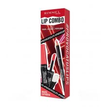 Rimmel London - Lip Set Lip Combo 3 in 1 Provocalips + Lasting Finish - Mauve Euphoria