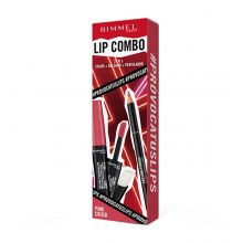 Rimmel London - Lip Set Lip Combo 3 in 1 Provocalips + Lasting Finish - Pink Crush