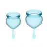 Satisfyer - Menstrual Cup Kit Feel Good (15 + 20 ml) - Light Blue