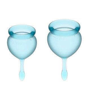 Satisfyer - Menstrual Cup Kit Feel Good (15 + 20 ml) - Light Blue