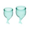 Satisfyer - Menstrual Cup Kit Feel Secure (15 + 20 ml) - Dark Green
