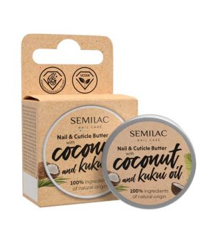 Semilac - Nail and cuticle butter with coconut oil and kukui