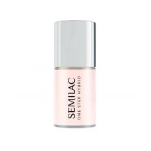 Semilac - *Skin Tone* - One Step Hybrid Semi-Permanent Nail Polish - S257: Naked Glitter Rose