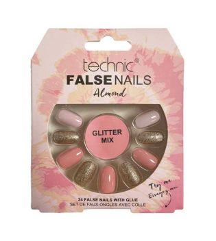 Technic Cosmetics - False Nails False Nails Almond - Glitter Mix