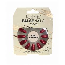 Technic Cosmetics - False Nails False Nails Stiletto - Ruby Slippers