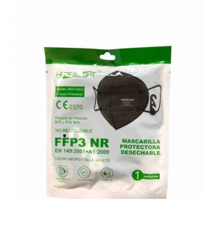 Varios - FFP3 disposable protective mask - Black