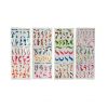 Miscellaneous - Water-based manicure stickers 4 sheets - Waves