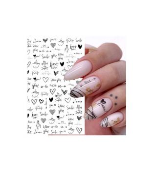 Miscellaneous - Nail Art Stickers - Happy
