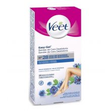 Veet - Depilatory Wax Strips Easy-Gel Body and Legs - Sensitive Skin