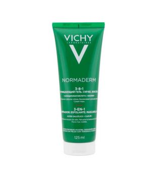 Vichy - Scrub + cleanser + 3 in 1 mask Normaderm 125ml - Sensitive skin