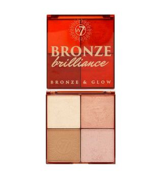 W7 - Highlighter and Bronzer palette Bronze Brilliance - Light/Medium