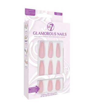 W7 - Glamorous Nails Artificial Nails - French Amour