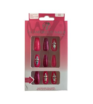 W7 - Glamorous Nails Artificial Nails - Heat Wave