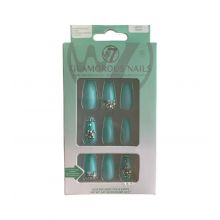 W7 - Glamorous Nails Artificial Nails - Minty Fresh