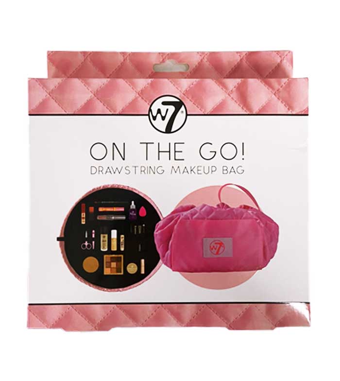 Drawstring Cosmetic Bag W7 On The Go Drawstring Makeup Bag